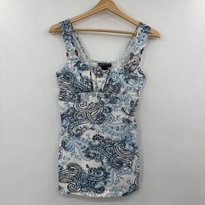 Vintage Y2K self esteem babydoll milkmaid tie back tank size medium